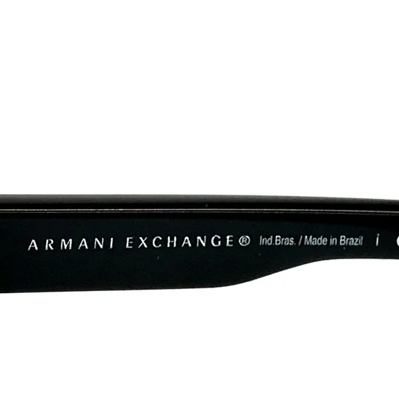 Armani Exchange Eyeglasses Frames AX3017 8004 Polished Black Rectangle 52-16-135 - Picture 12 of 12